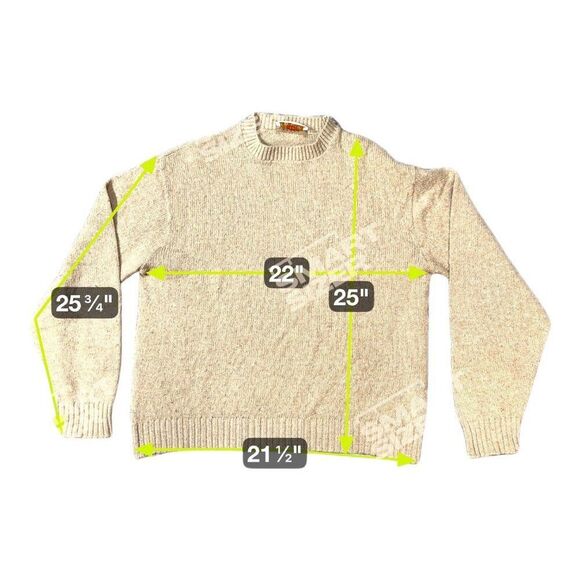 Vintage Men’s Size XL Dad Sweater Old Money Preppy Jantzen Beige Grandpa READ - Picture 2 of 5